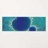 The Great Blue Mandelbrot Set Fraktal Schatzkarte Yogamatte (Vorderseite (Horizontal))