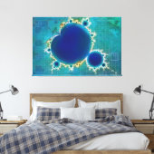 The Great Blue Mandelbrot Set Fraktal Treasmap Leinwanddruck (Insitu (Schlafzimmer))