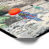 The Great Buddha at Kamakura FUJISHIMA TAKEJI Poster (Ecke)