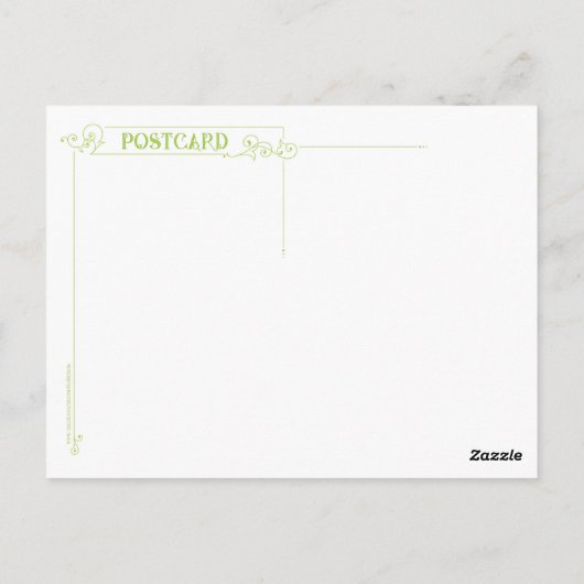 The Great Cabbage Patch Steeplechase Postkarte (Rückseite)