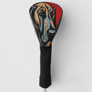 The Great Dane Dog, Red and Black 004 - Ulises Dal Golf Headcover