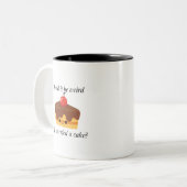 The Great Dessert Debate Zweifarbige Tasse (Vorderseite Links)