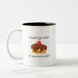 The Great Dessert Debate Zweifarbige Tasse