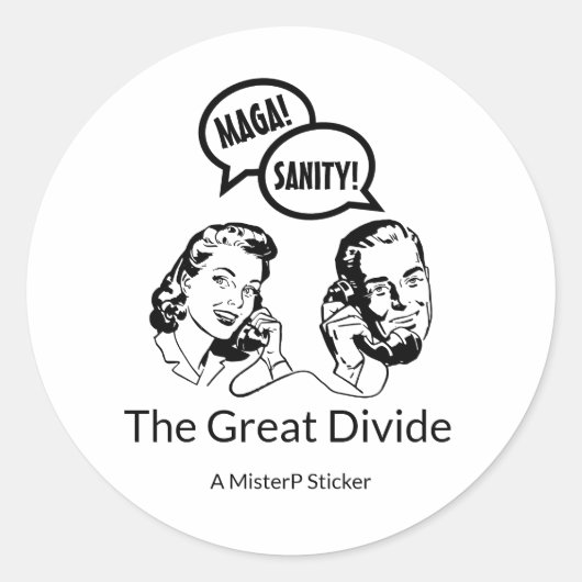 The Great Divide (Variante) - A MisterP Sticker (Vorderseite)