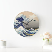 The Great Drone Wave Off Kanagawa Große Wanduhr (Zuhause)