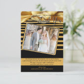 The Great Gatsby Dankykarte RSVP Karte (Stehend Vorderseite)