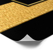 The Great Gatsby Guest Book Wedding Sign Poster (Ecke)