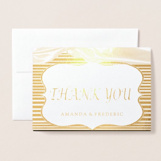 The Great Gatsby in FOIL DANK YOU Wedding Card Folienkarte (Vorderseite mit Umschlag)
