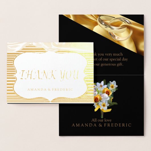 The Great Gatsby in FOIL DANK YOU Wedding Card Folienkarte (Anzeige)