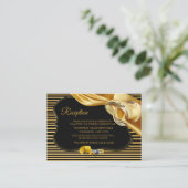 The Great Gatsby Wedding Reception Enclosure Card Begleitkarte (Stehend Vorderseite)