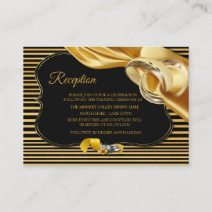 The Great Gatsby Wedding Reception Enclosure Card Begleitkarte