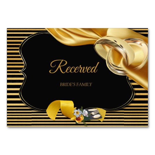 The Great Gatsby Wedding Reservierte Card Tischnummer (Vorderseite)