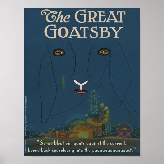 The Great Goatsby Poster (11" x 14") (Vorne)