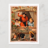 The Great Gotham Stock Co. Theater Poster Postkarte (Vorderseite)
