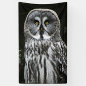 The Great Gray Owl Banner (Vertikal)