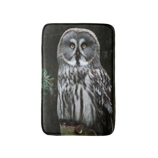 The Great Gray Owl bmcna Badematte (Vorderseite Vertikal)