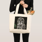The Great Gray Owl jtcna Jumbo Stoffbeutel (Vorderseite (Produkt))