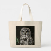 The Great Gray Owl jtcna Jumbo Stoffbeutel (Rückseite)