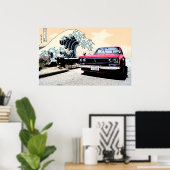 "The Great Hakosuka" Skyline auf PCH Poster (Heimbüro)