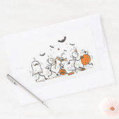 The Great Halloween Candy Fight – Playful Stick Rechteckiger Aufkleber (Umschlag)