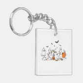 The Great Halloween Candy Fight – Playful Stick Schlüsselanhänger (Vorderseite links)