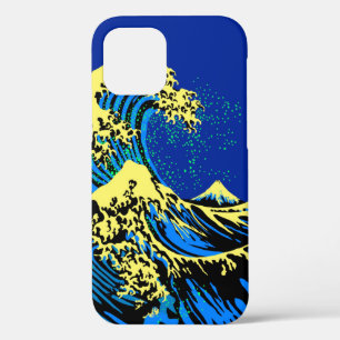 The Great Hokusai Wave in Blue Pop Art Style Case-Mate iPhone Hülle