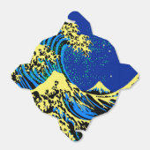 The Great Hokusai Wave in Blue Pop Art Style Geschenkschachtel (Ungefaltet)