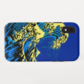 The Great Hokusai Wave in Pop Art Style Case-Mate iPhone Hülle (Rückseite (Horizontal))