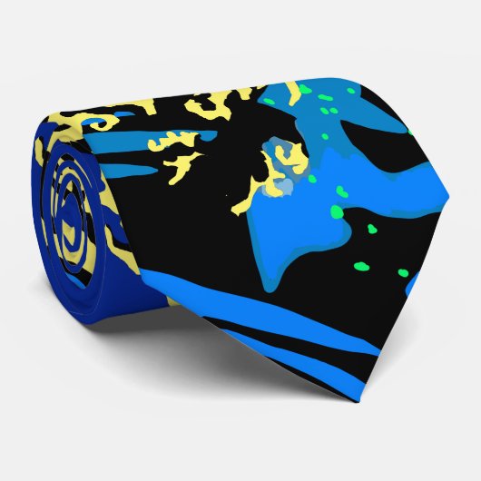 The Great Hokusai Wave in Pop Art Style Krawatte (Gerollt)