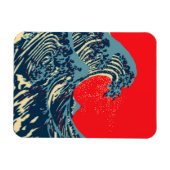 The Great Hokusai Wave in Vibrant Style Magnet (Horizontal)