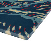 The Great Hokusai Wave in Vibrant Style Schneidebrett (Ecke)