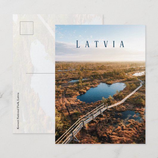 The Great Kemeri Bog Boardwalk, Latvia Postkarte (Vorne/Hinten)