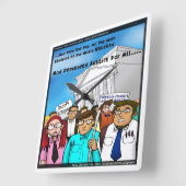 The Great Mathematics Revolution Funny Wall Clock Quadratische Wanduhr (Winkel)