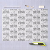 The Great New York City (Typografie) Seidenpapier (Handwerk)