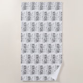 The Great New York City (Typografie) Strandtuch (Vorderseite)