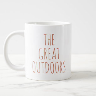 "The Great Outdoor" einfaches modernes Bauernhaus Jumbo-Tasse
