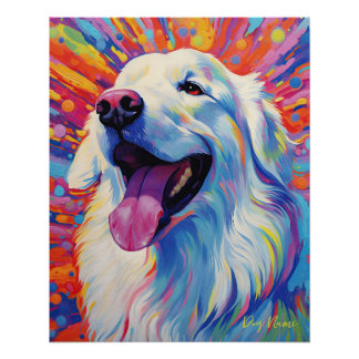 The Great Pyrenees Dog 001 - Zetton Ziana Poster