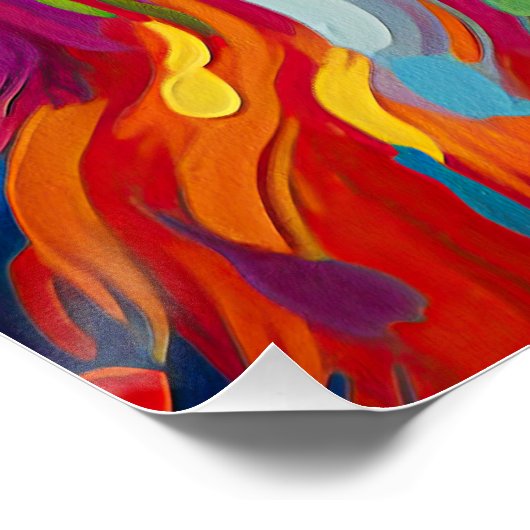 The Great Pyrenees Dog 002 - Zetton Ziana Poster (Ecke)