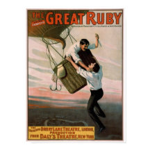 "The Great Ruby" Vintages Theaterposter