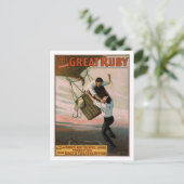 "The Great Ruby" Vintages Theaterposter Postkarte (Stehend Vorderseite)