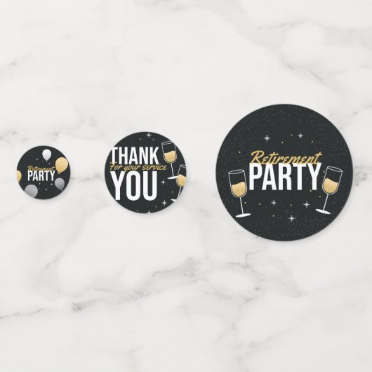 The Great Send‑Off  Konfetti (Rückseiten)