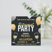 The Great Send‑Off Retirement Party Einladung (Stehend Vorderseite)