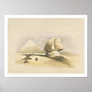 The Great Sphinx and the Pyramids of Giza, from "E Poster