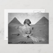 The Great Sphinx & Pyramids, 1878 Postkarte (Vorne/Hinten)