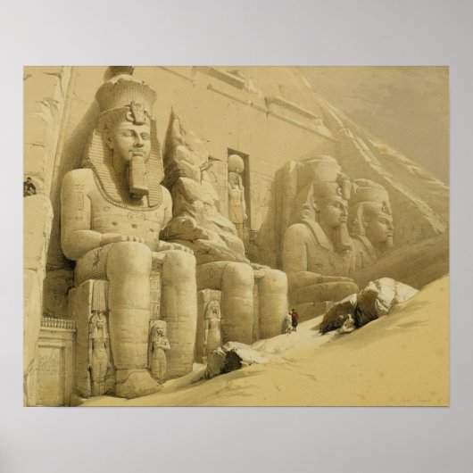 The Great Temple of Abu Simbel, Nubia, from "Egypt Poster (Vorne)