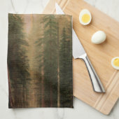 The Great Trees, Mariposa Grove, CA by Bierstadt Geschirrtuch (Viertel Falte)