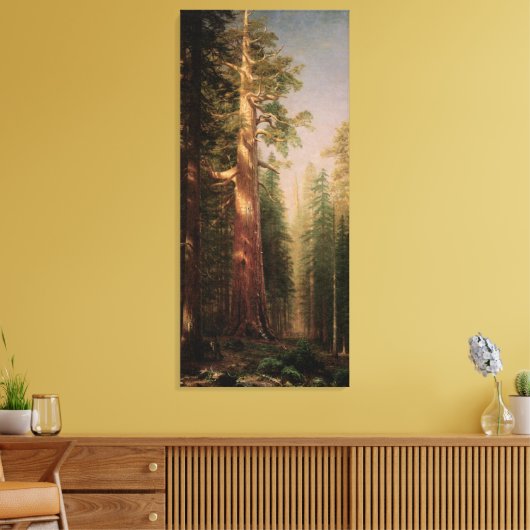 The Great Trees, Mariposa Grove, CA by Bierstadt Leinwanddruck (Insitu (Wohnzimmer))