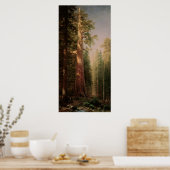 The Great Trees, Mariposa Grove, CA by Bierstadt Poster (Küche)