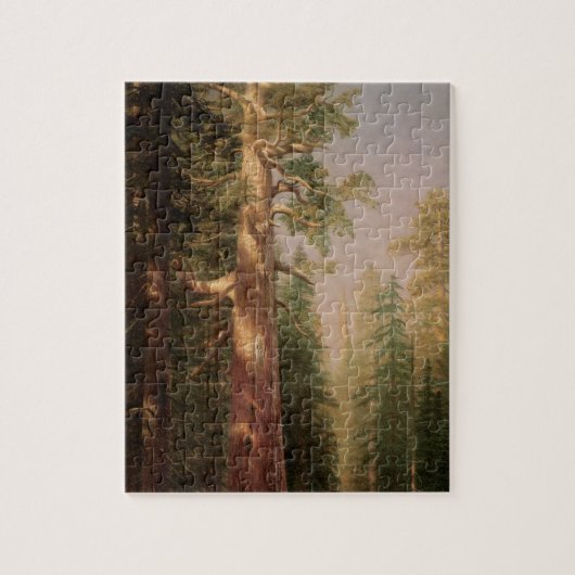 The Great Trees, Mariposa Grove, CA by Bierstadt Puzzle (Vertikal)