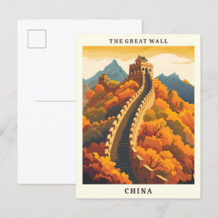 The Great Wall China Ein perfektes Wochenende in L Postkarte